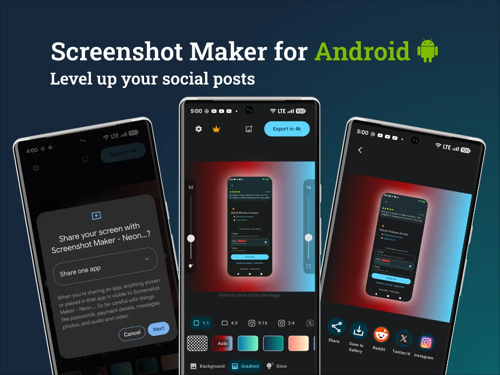 Screenshot Maker App Preview